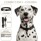 COMBO 3 EM 1: COLEIRA+ GUIA + LOCALIZADOR